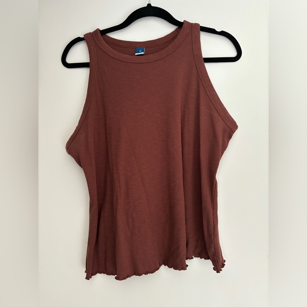 Old Navy Ribbed Tank Top in Dusty Rose